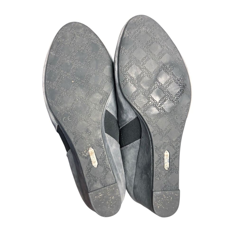 Vionic Elevated Stanton Wedge Bootie In Gray Sued… - image 6